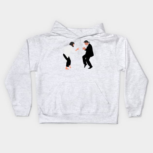 Mia & Vincent - Pulp Fiction Kids Hoodie by Randomart